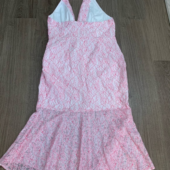 NWT ASOS lace halter fit and flare dress - Picture 8 of 9